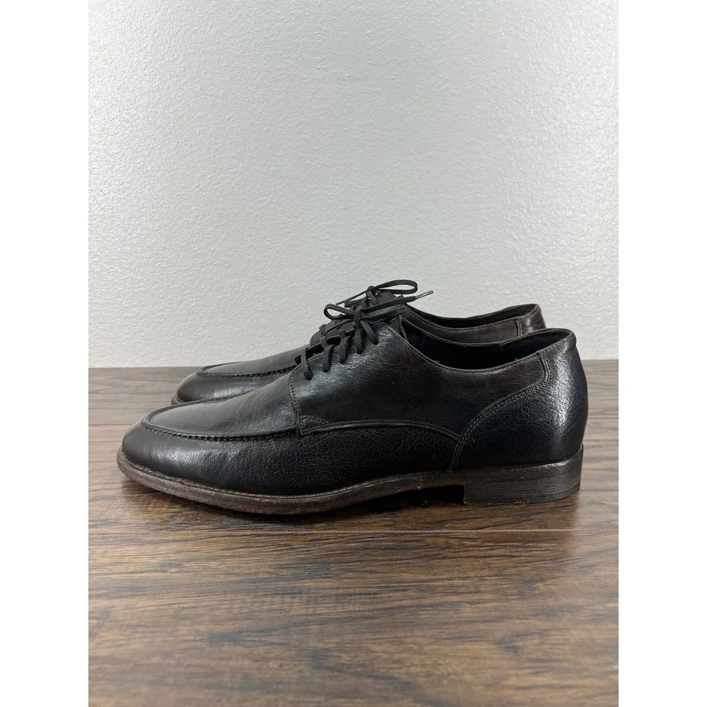 J&M 1850 Johnston & Murphy Italy Men's Dark Brown Leather Oxfords Dress 11M‎